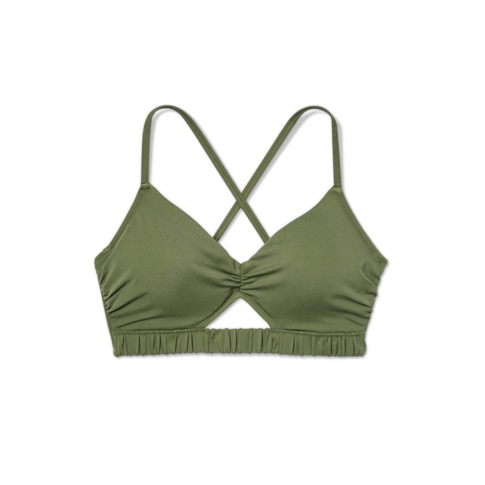 Shade & Shore cinch trim cut out bikini top - 34D